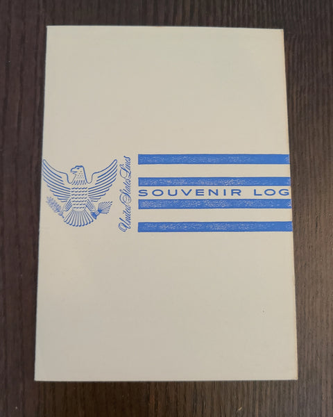 S.S. United States Maiden Voyage #1 Westbound Souvenir Log (July 11th, 1952)