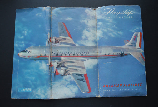 American Airlines DC-7 Flagship Flight Folder (1955)